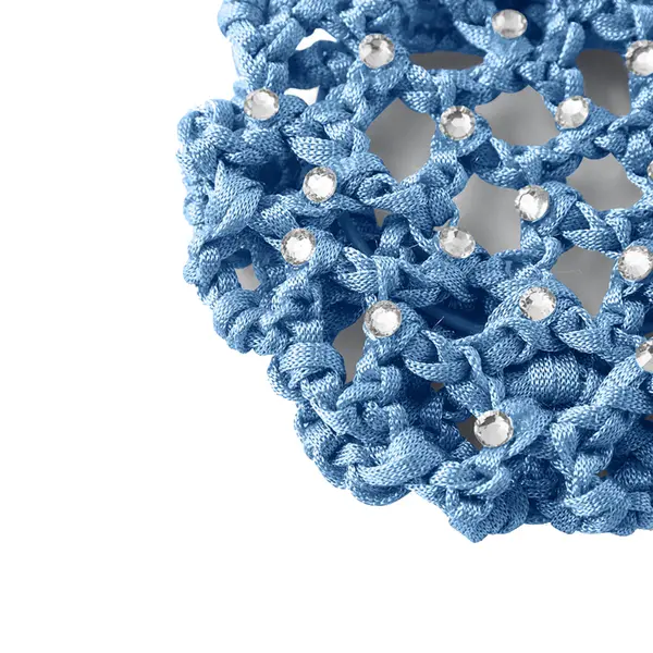 Rumpf Bun Cover, Farbige Haarnetz für Dutt mit Kristall