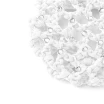 Rumpf Bun Cover, Farbige Haarnetz für Dutt mit Kristall - Weiss Rumpf Bun Cover, Farbige Haarnetz für Dutt mit Kristall - Weiss
