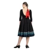 Sansha Constanza L0804P, Charakterrock - Schwarz/hellblauer Sansha Sansha Constanza L0804P, Charakterrock - Schwarz/hellblauer Sansha