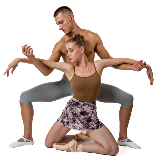 So Danca Floral, Wickelrock - Floral brown SoDanca
