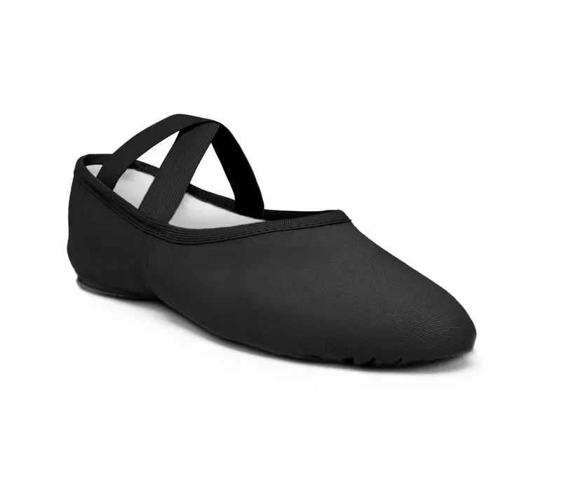 So Danca SD16, Herren elastische Ballettschläppchen - Schwarz