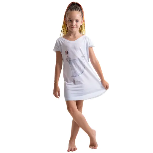 So Danca, Nachthemd für Mädchen mit Ballerina-Motiv