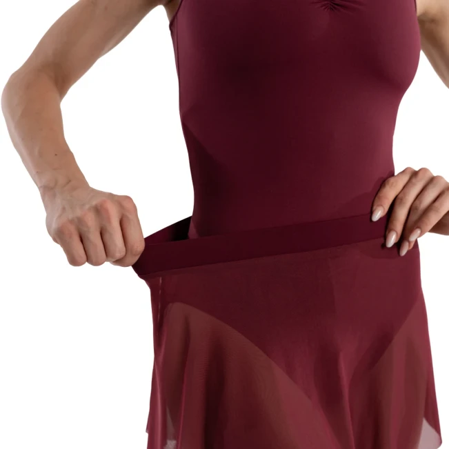 Bloch Jaye Mesh Skirt, Damenrock mit elastischem Bund 
