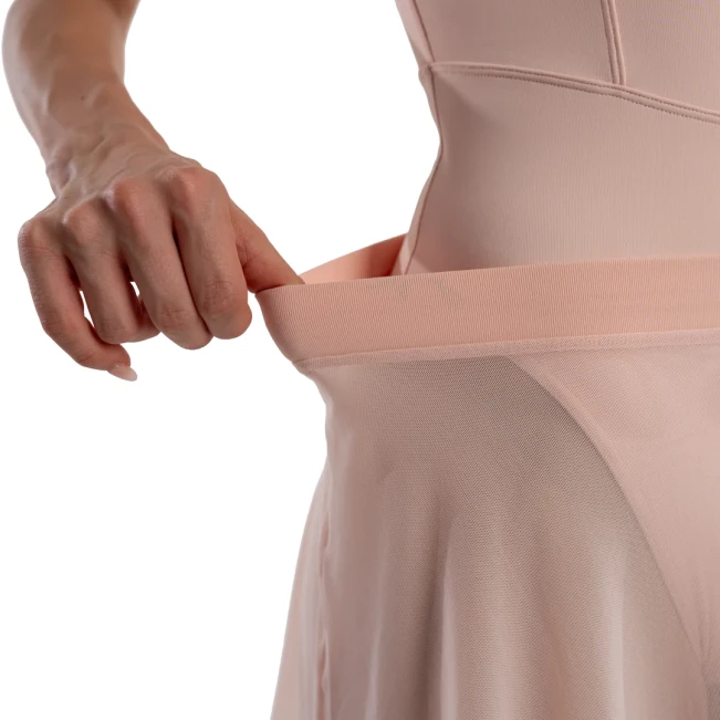Bloch Jaye Mesh Skirt, Damenrock mit elastischem Bund 