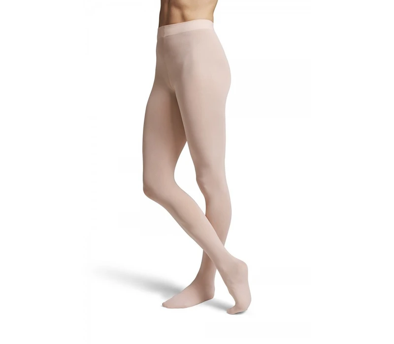 Bloch Mädchenstrumpfhose mit Fuß - Kaffeebraun Bloch