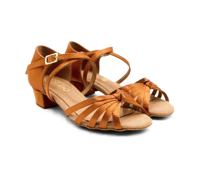 Freed of London Libby, Leder-Lateinschuhe für Kinder - Hautfarbe - tan