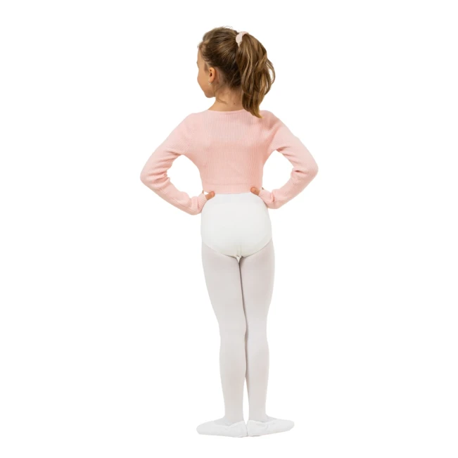 Bloch Fix Wrap Sweater, Mädchen-Ballett-Top zum Aufwärmen Capezio Cross Over Top, Aufwärm-Top für Mädchen - Hellrosa Bloch