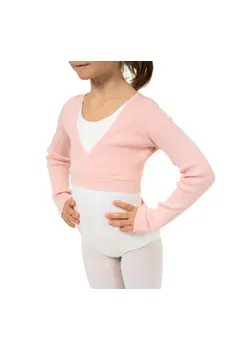 Bloch Fix Wrap Sweater, Mädchen-Ballett-Top zum Aufwärmen