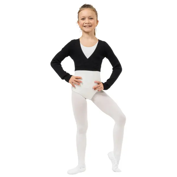 Bloch Fix Wrap Sweater, Mädchen-Ballett-Aufwärmtop Bloch Fix Wrap Sweater, Mädchen-Ballett-Aufwärmtop