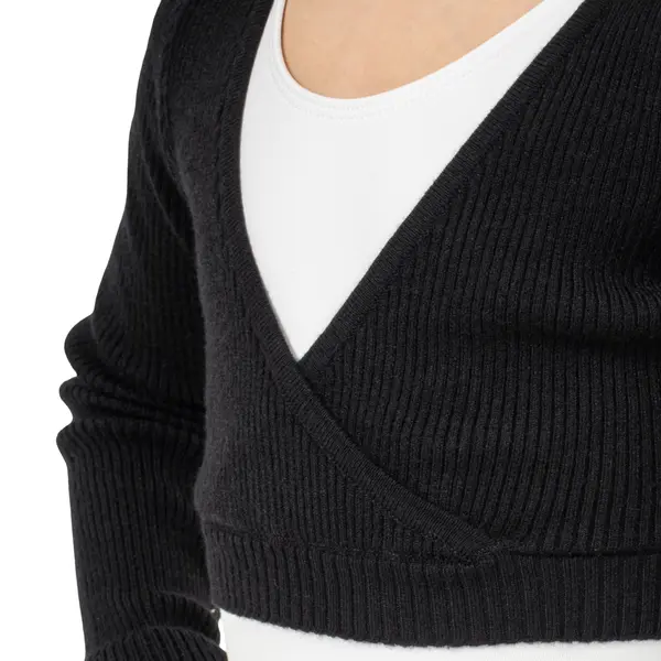 Bloch Fix Wrap Sweater, Mädchen-Ballett-Aufwärmtop Bloch Fix Wrap Sweater, Mädchen-Ballett-Aufwärmtop