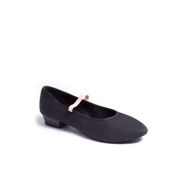 Capezio Academy-Charakter mit 1"-Zoll-Absatz, Canvas-Charakterschuhe für Kinder