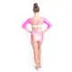Capezio Gymnastics Arch Back, Gymnastikanzug für Frauen - Capezio Laser Hellrosa Capezio Gymnastics Arch Back, Gymnastikanzug für Frauen - Capezio Laser Hellrosa