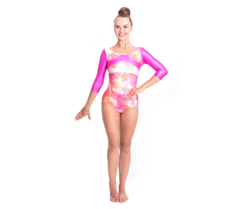 Capezio Gymnastics Arch Back, Gymnastikanzug für Frauen - Capezio Laser Hellrosa Capezio Gymnastics Arch Back, Gymnastikanzug für Frauen - Capezio Laser Hellrosa