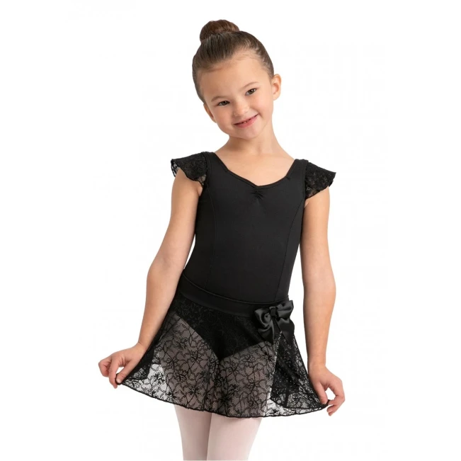 Capezio, Spitzenrock mit elastischem Bund - Schwarz Capezio, Spitzenrock mit elastischem Bund - Schwarz