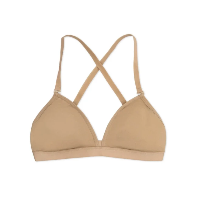Capezio Deep Neck Clear Back, Damen-BH