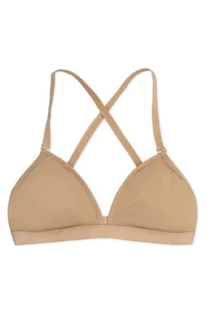 Capezio Deep Neck Clear Back, Damen-BH
