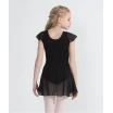 Capezio flutter sleeve dress, Tanztrikot mit Rock - Schwarz
