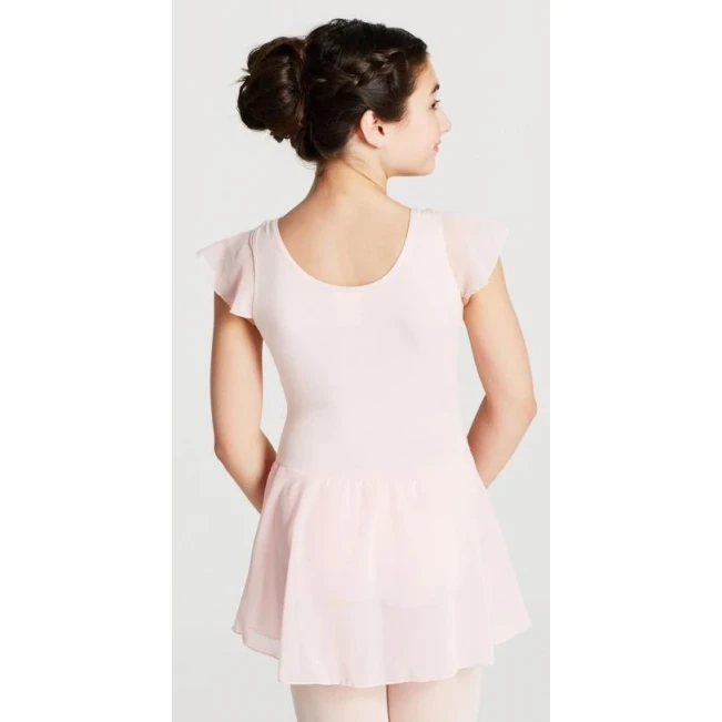 Capezio flutter sleeve dress, Tanztrikot mit Rock - Rosa Capezio Capezio flutter sleeve dress, Tanztrikot mit Rock - Rosa Capezio