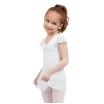 Capezio flutter sleeve dress, Tanztrikot mit Rock - Weiss