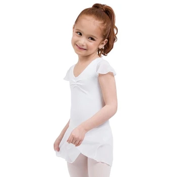 Capezio flutter sleeve dress, Tanztrikot mit Rock