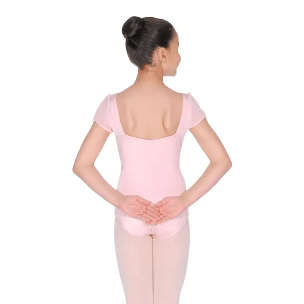 Capezio puff sleeve leotard, Body mit glitzernden Ärmeln