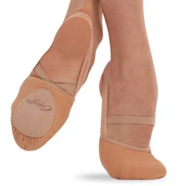 Capezio Hanami PIROUETTE,  elastische Tanzpantoffeln für Kinder - Hautfarbe-nude