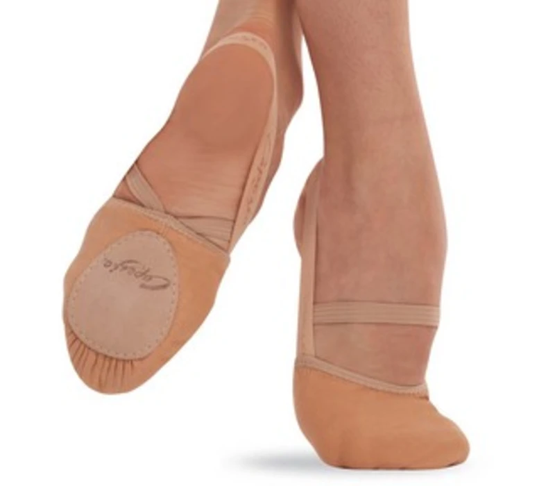 Capezio Hanami PIROUETTE,  elastische Tanzpantoffeln für Kinder - Hautfarbe-nude