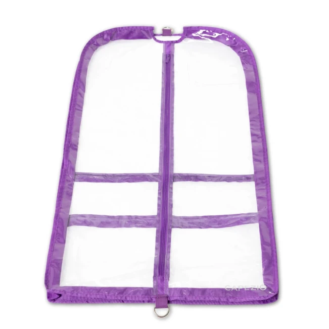 Capezio, Kleidungschutzhülle mit farbigem Saum - Lila - purple