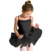 Capezio Ruffle Yoke, Kindertrikot mit Tutu-Rock - Schwarz Capezio Ruffle Yoke, Kindertrikot mit Tutu-Rock - Schwarz