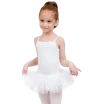 Capezio Ruffle Yoke, Kindertrikot mit Tutu-Rock - Weiss Capezio Ruffle Yoke, Kindertrikot mit Tutu-Rock - Weiss