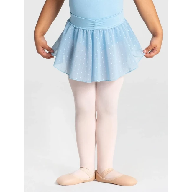 Capezio Swiss dot cinch, gepunkteter Rock - Hellblau Capezio Capezio Swiss dot cinch, gepunkteter Rock - Hellblau Capezio