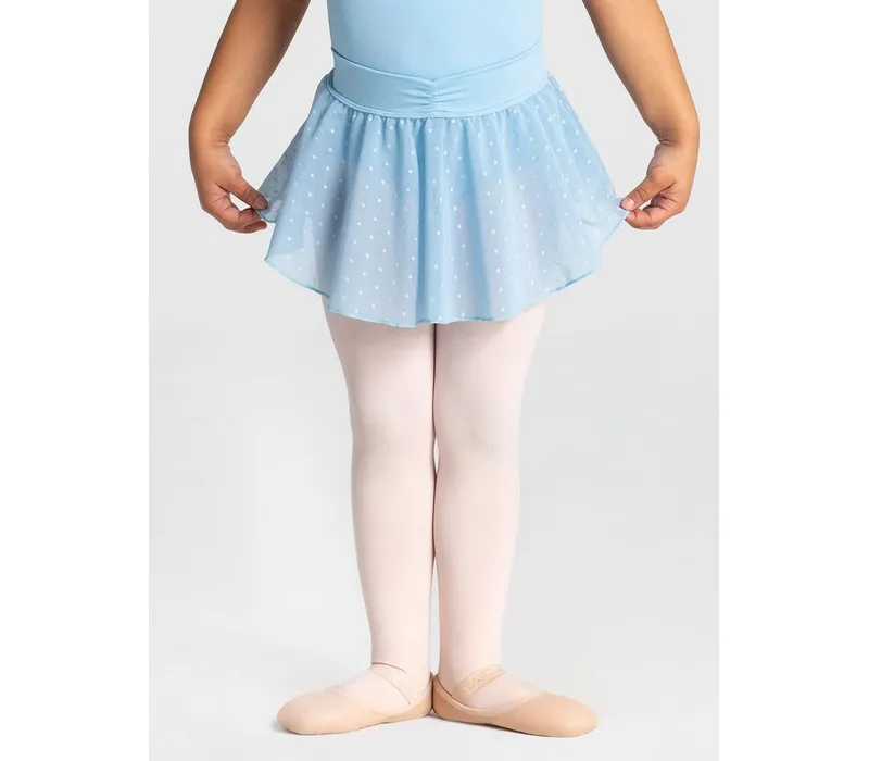 Capezio Swiss dot cinch, gepunkteter Rock - Hellblau Capezio Capezio Swiss dot cinch, gepunkteter Rock - Hellblau Capezio