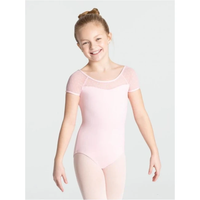 Capezio Swiss Dot Keyhole Back, Balletttrikot für Kinder