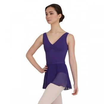 Capezio Tactel V Neck Leotard, Trikot mit breiten Trägern