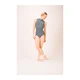 Capezio Polo neck leotard, Ballett-Trikot - Grauer getrockneter Salbei Capezio