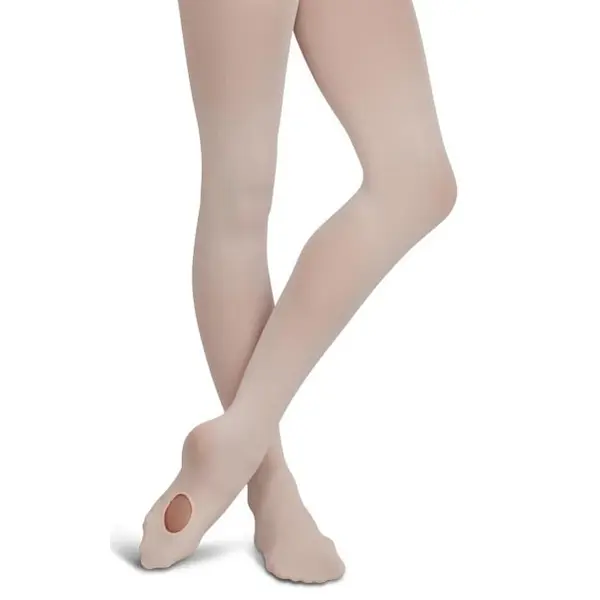 Capezio ultra soft transition tights, Kinder-Strumpfhose mit Ballenloch