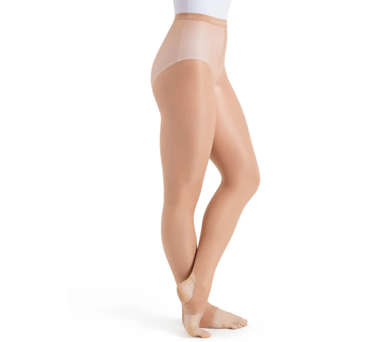 Capezio Ultra Shimmery, Glänzende Steg-Strumpfhose - Light toast Capezio