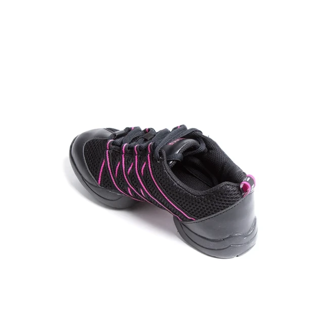 Bloch Criss Cross, Sneaker für Damen - Schwarz/Rosa