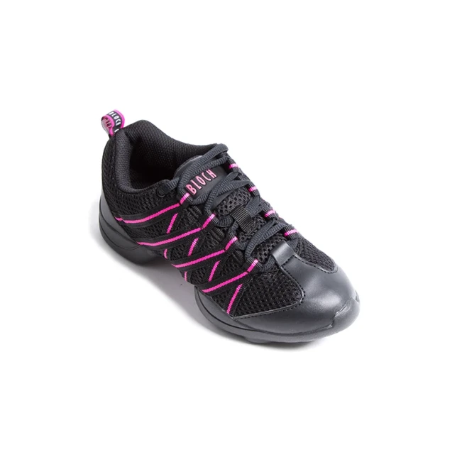 Bloch Criss Cross, Sneaker für Damen - Schwarz/Rosa
