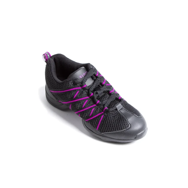 Bloch Criss Cross, Sneaker für Damen - Schwarz/Violett