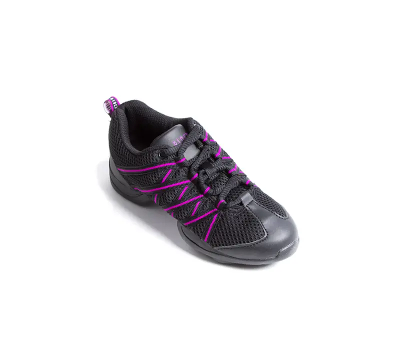 Bloch Criss Cross, Kindersneaker - Schwarz/Violett