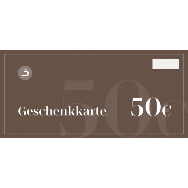 Geschenkgutschein im Wert von 50€ Geschenkgutschein im Wert von 50€