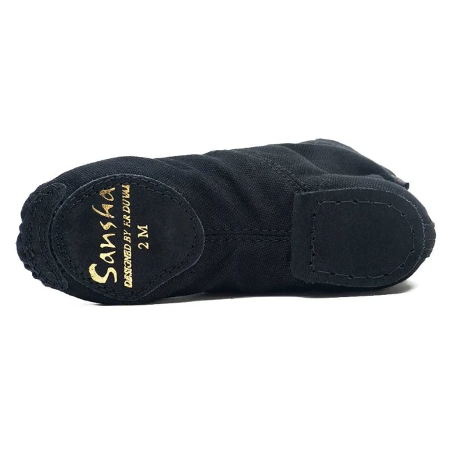 Sansha Soho, Jazzstiefel aus Leinen - Weiss