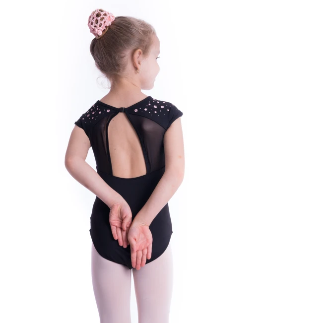 Mirella M1539C Flower Burst, Kindertrikot mit kurzen Ärmeln Mirella M1539C Flower Burst, Kindertrikot mit kurzen Ärmeln