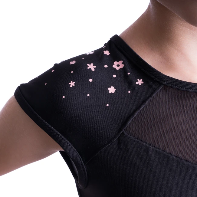 Mirella M1539C Flower Burst, Kindertrikot mit kurzen Ärmeln Mirella M1539C Flower Burst, Kindertrikot mit kurzen Ärmeln