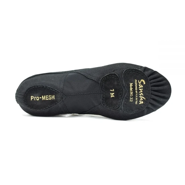 Sansha PRO Mesh, Ballettschläppchen für Damen
