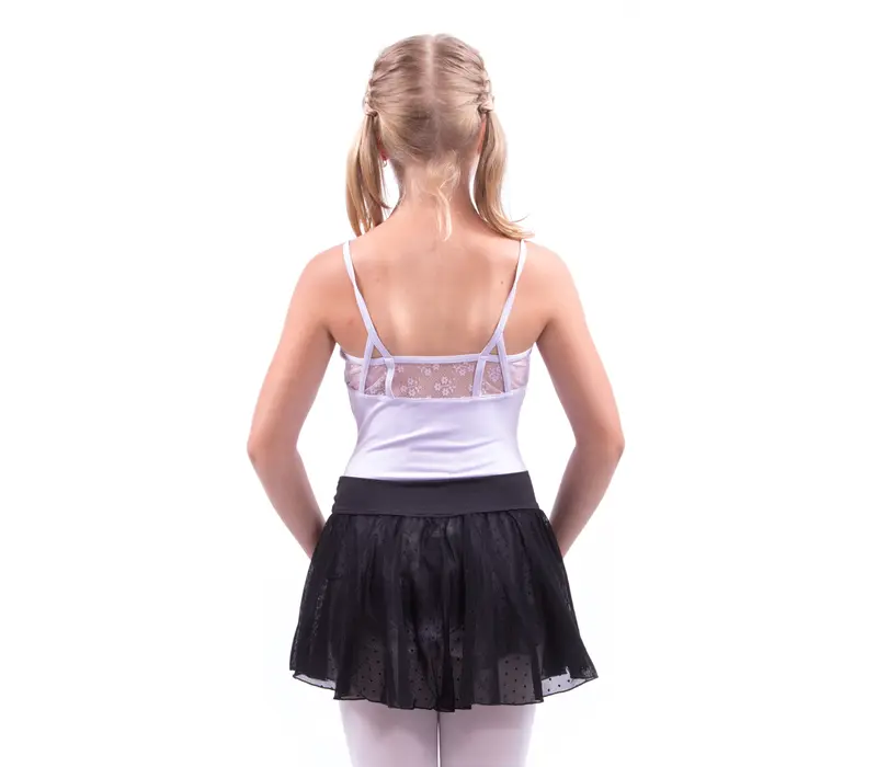 Capezio Swiss dot cinch, gepunkteter Rock - Schwarz Capezio Swiss dot cinch, gepunkteter Rock - Schwarz