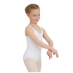 Capezio Wide Strap Leotard, Kindertrikot mit breiten Trägern - Weiss