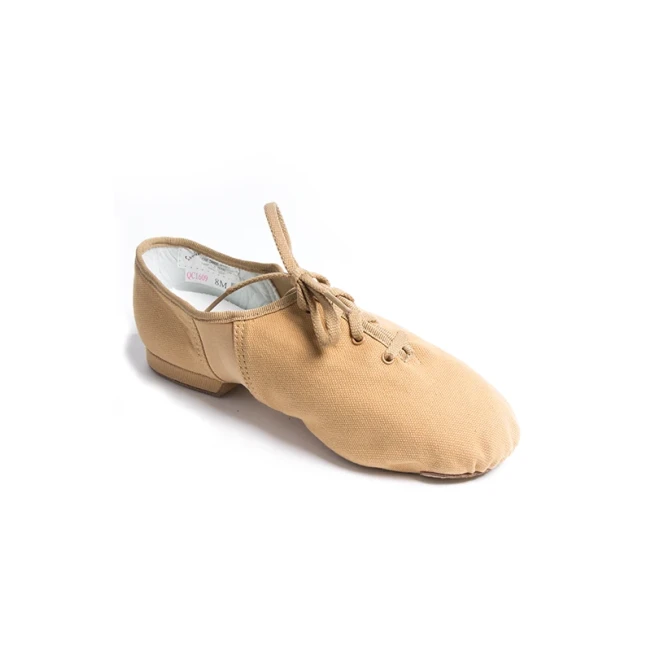 Sansha Tivoli, Canvas-Jazzschuhe - Hautfarbe tan Sansha